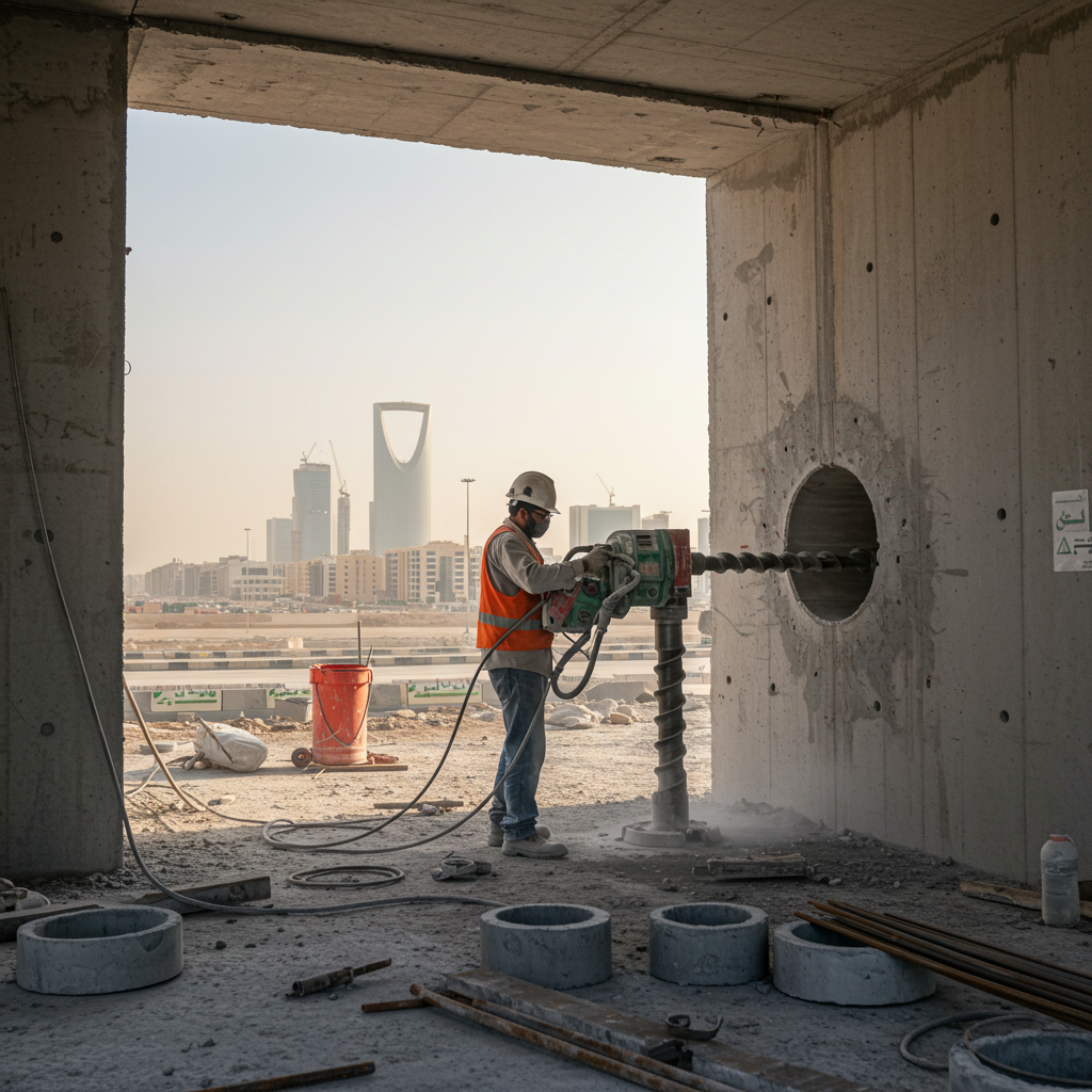 Construction and concrete cutting environment